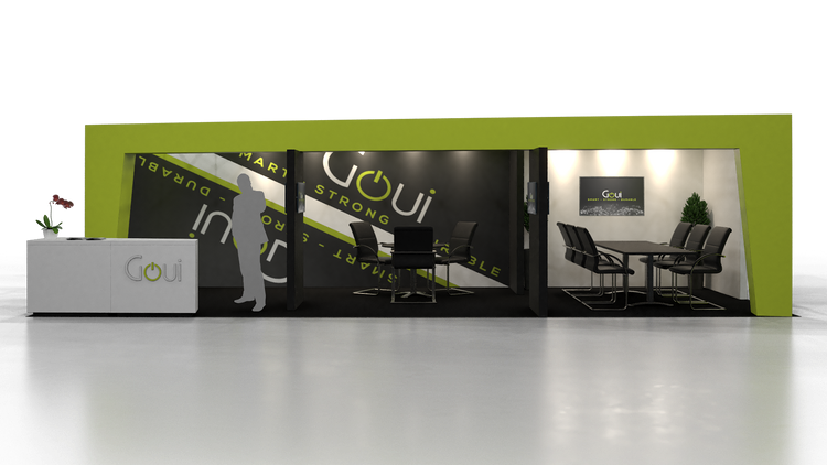 a 10 x 30 trade show booth